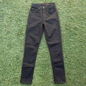 Rag and Bone Jeans Womens 24 Black Denim Skinny Made in USA